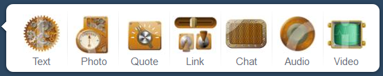 Steampunk Tumblr Dashboard Icons