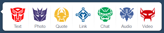 Transformers Tumblr Dashboard Icons