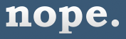 Tumblr Nope logo