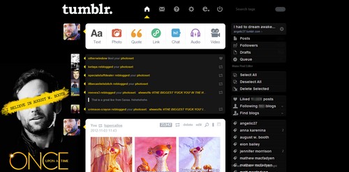 Tumblr dashboard - I believe in August W. Booth