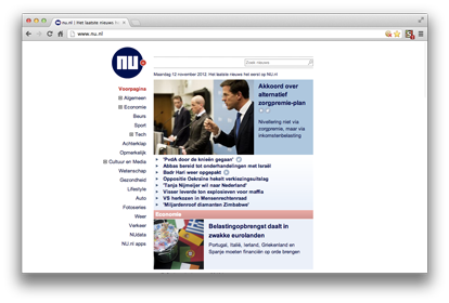 nu.nl clean and uncluttered 2015