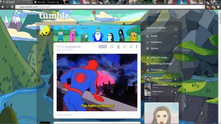 Adventure Time Dashboard Theme