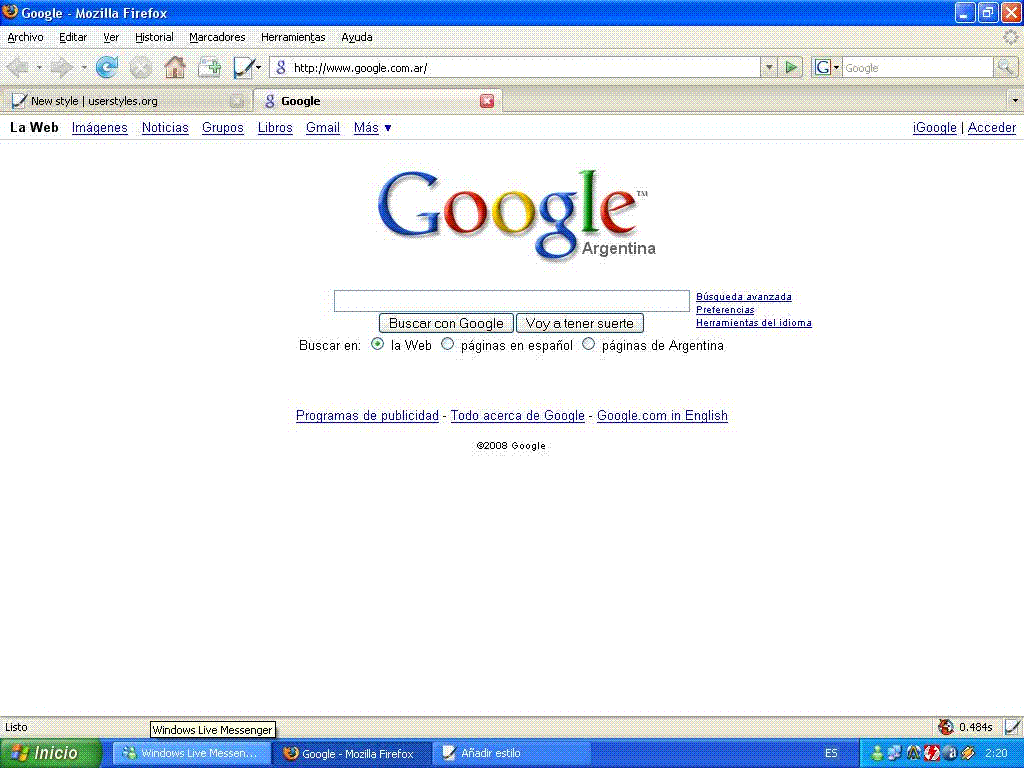 dark Google.com.ar