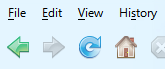 Remove Back & Forward Drop-Down Arrows