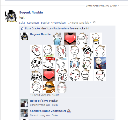 Emoticon DC on Facebook