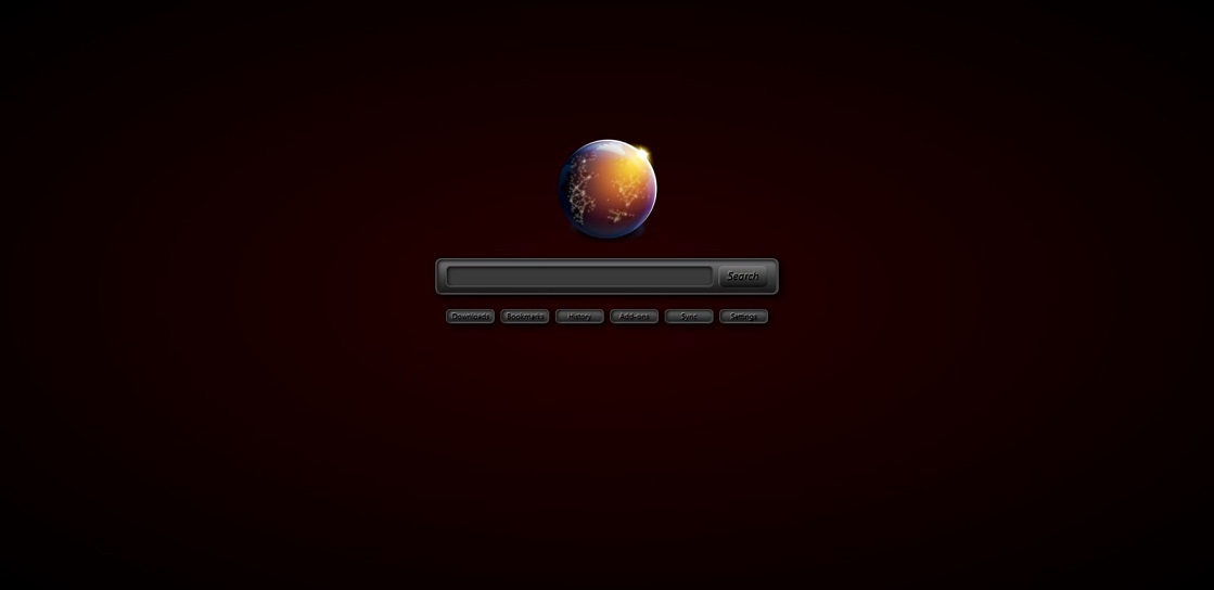 about:home - Deep Red (Aurora Logo)