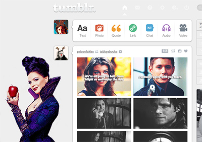 Tumblr dashboard: Regina - OUAT