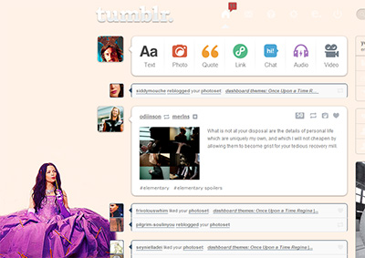 Tumblr dashboard: Snow White #2 - OUAT