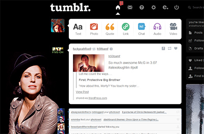 Tumblr dashboard: Lana Parrilla #2