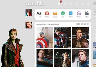 Tumblr dashboard: Captain Hook OUAT #4