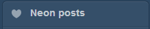 Neon posts