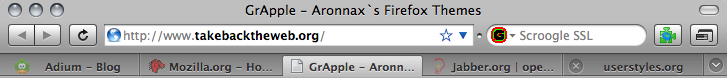 GrApple themes – combined tab icon & close button