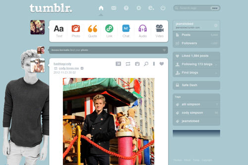 Cody Simpson Tumblr Dashboard Theme - #6