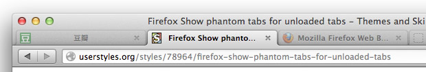 Firefox Show phantom tabs for unloaded tabs