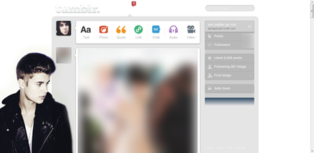 JUSTIN BIEBER #1 DASHBOARD THEME