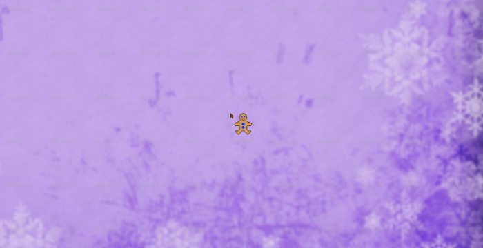 Gingerbread Man w/ Purple Icing (tumblr cursor)