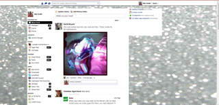 Glitter Facebook Theme