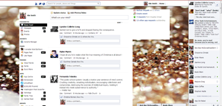 Gold Glitter Facebook Theme