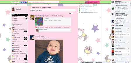 Kawaii Lollipop Facebook Theme