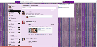 Purple Pattern Facebook Theme