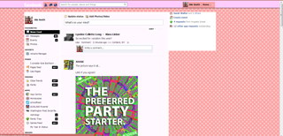 Pink Polka Dots Facebook Theme