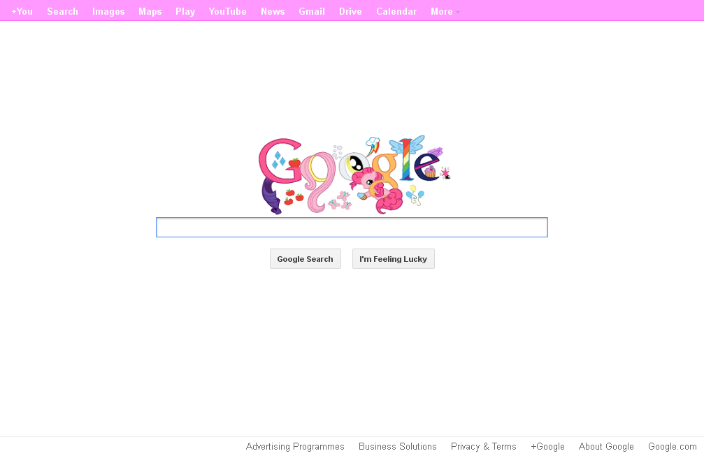 Google Advanced Theme - My Little Pony