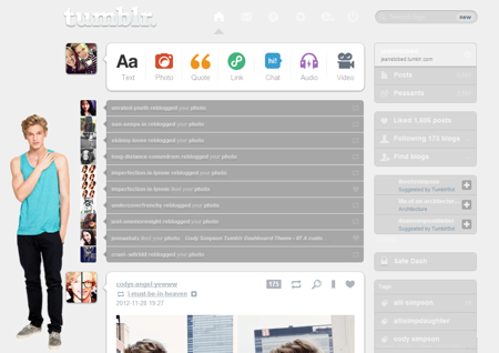 Cody Simpson Tumblr Dashboard Theme - #8