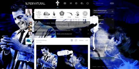 Blue Misha Collins