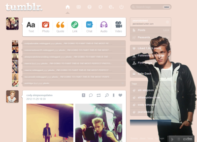 Cody Simpson Tumblr Dashboard Theme - #10