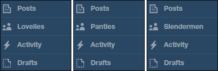 Tumblr - Followers - Lovelies/Panties/Slenderman