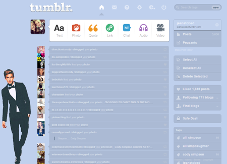 Cody Simpson Tumblr Dashboard Theme - #11