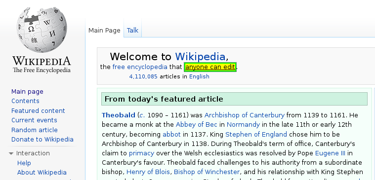 focused link highlight