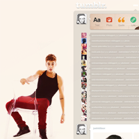 Justin Bieber Dashboard theme #3