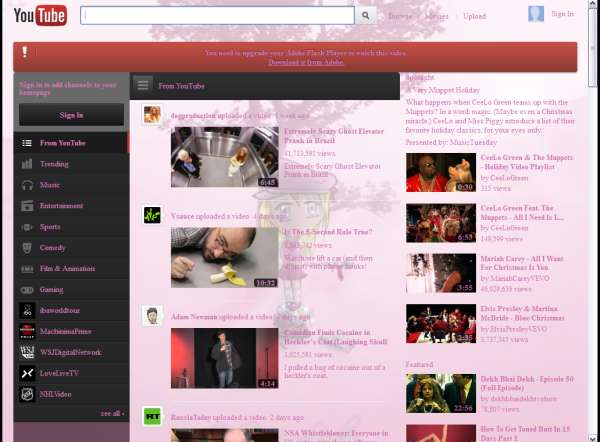 Sakura girly pink style [YouTube]