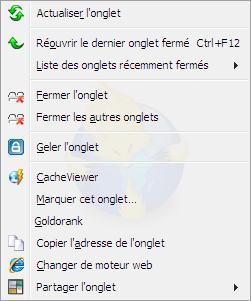 Background Menu - Firefox Clear