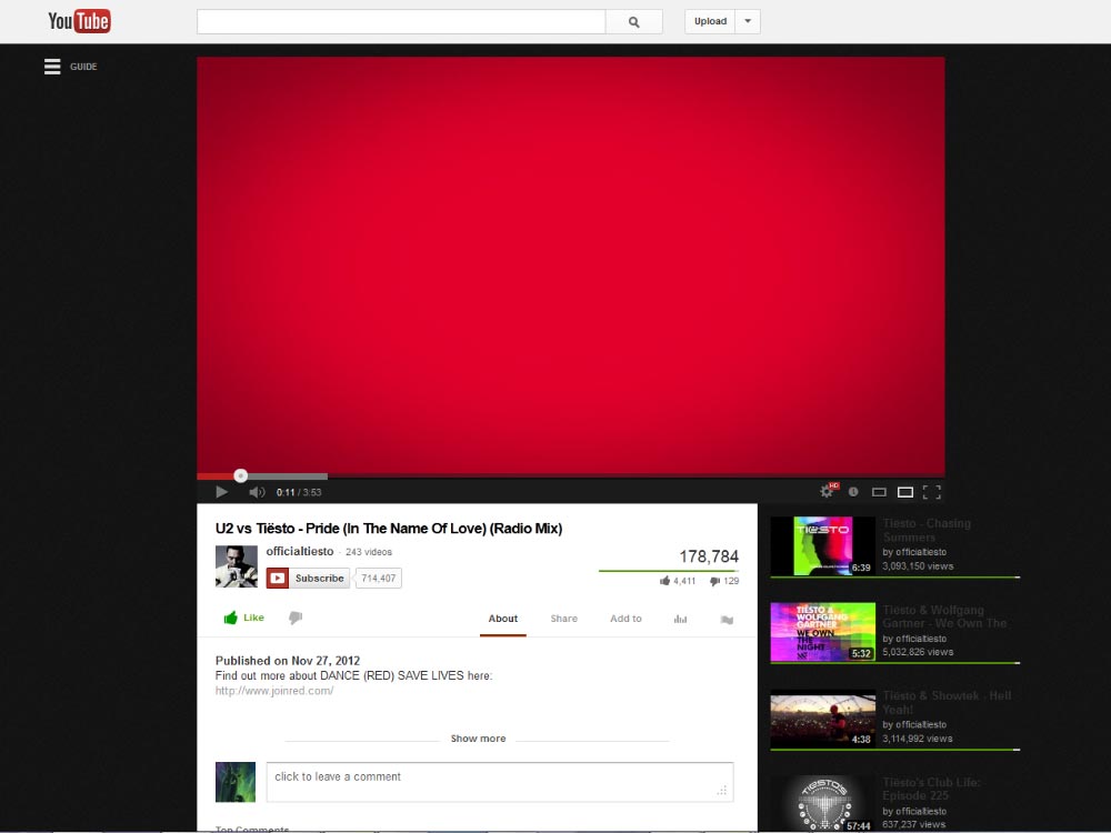 Dark YouTube Background