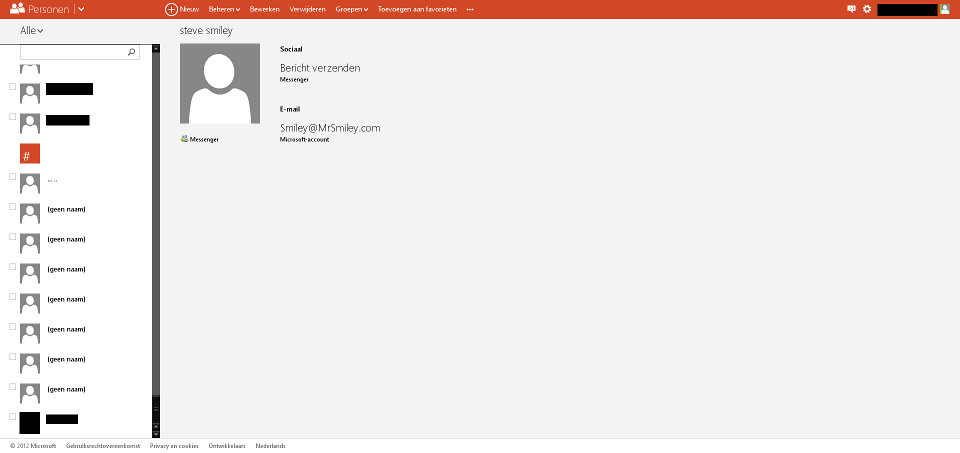Outlook contact page background fix