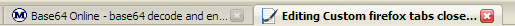 Custom firefox tabs close button