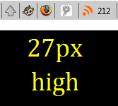 Compress the Firefox Status Bar
