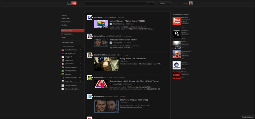 YouTube "Hitchhiker" 2013 Dark [CENTERED] (DEAD)