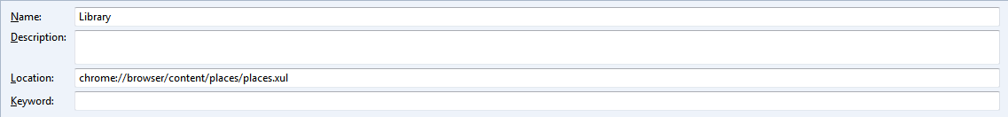 Remove More Button From Bookmark Places Library