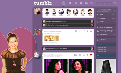 Imogen Moreno Tumblr Dashboard Theme