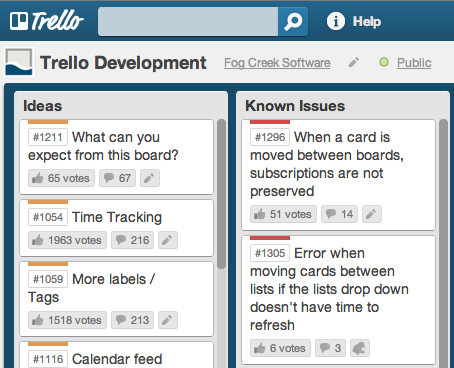 Trello Card IDs (small)