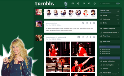 Gage Golightly Tumblr Dashboard Theme