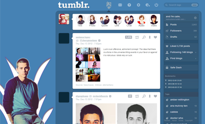 Dylan O'brien Tumblr Dashboard Theme