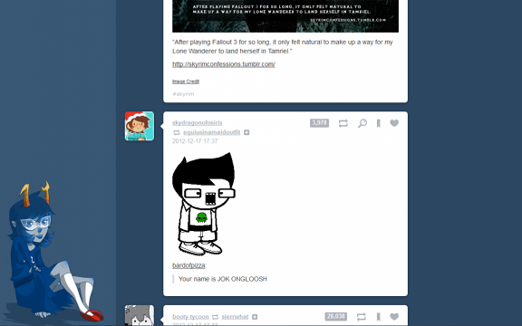 Homestuck Tumblr Background: Aranea Serket