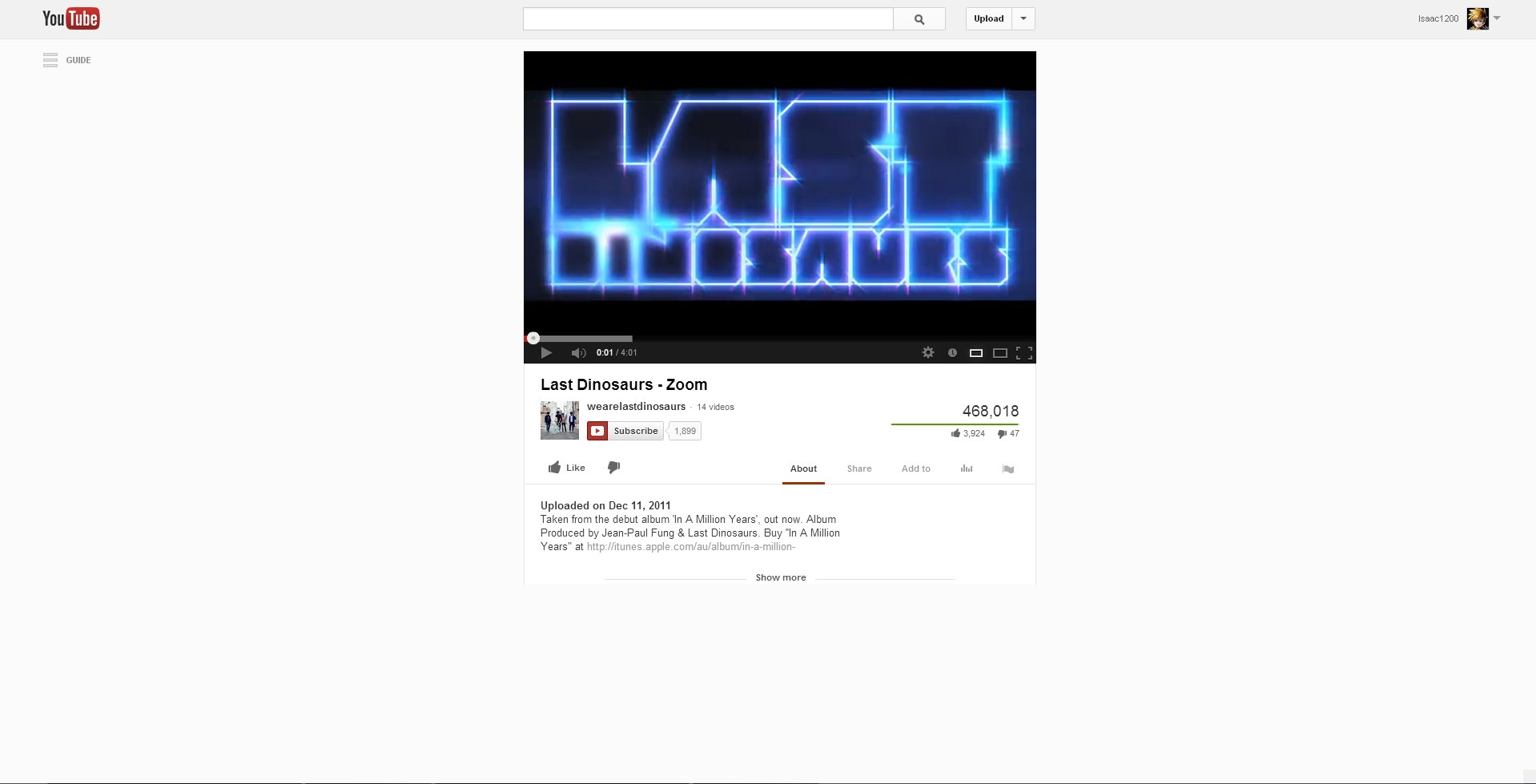 Youtube - Centered clean video pages