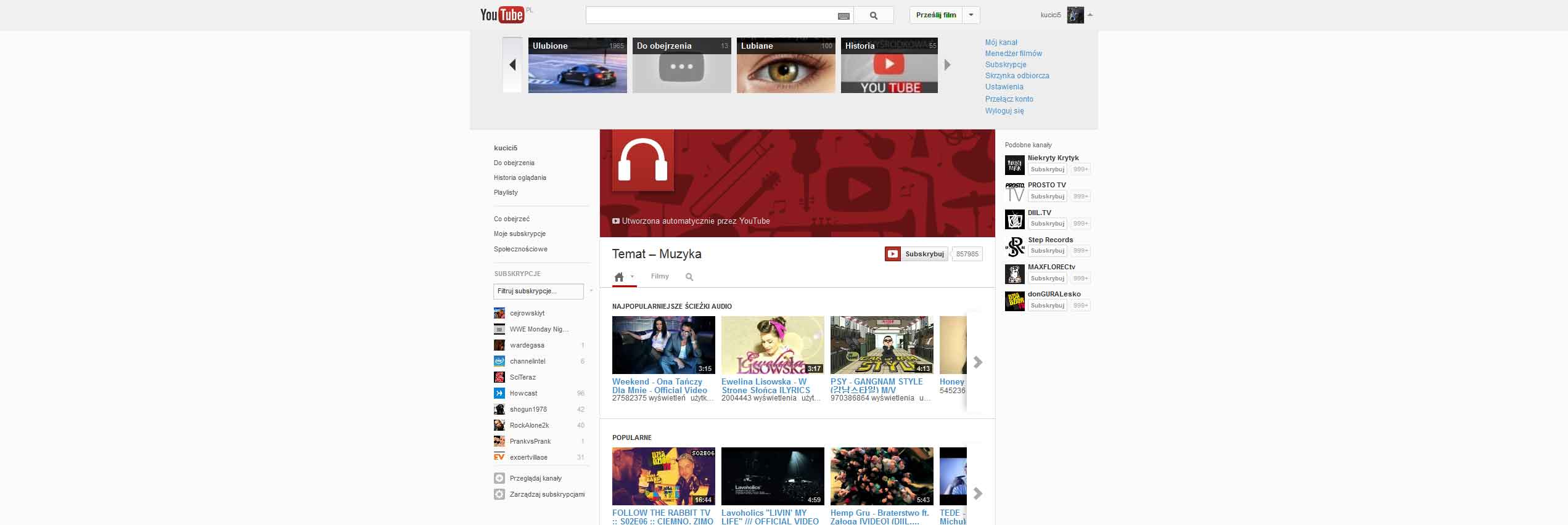 Centered YouTube | Wyśrodkowane YouTube