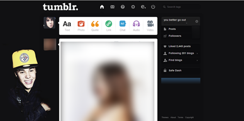 JUSTIN BIEBER #2 DASHBOARD THEME