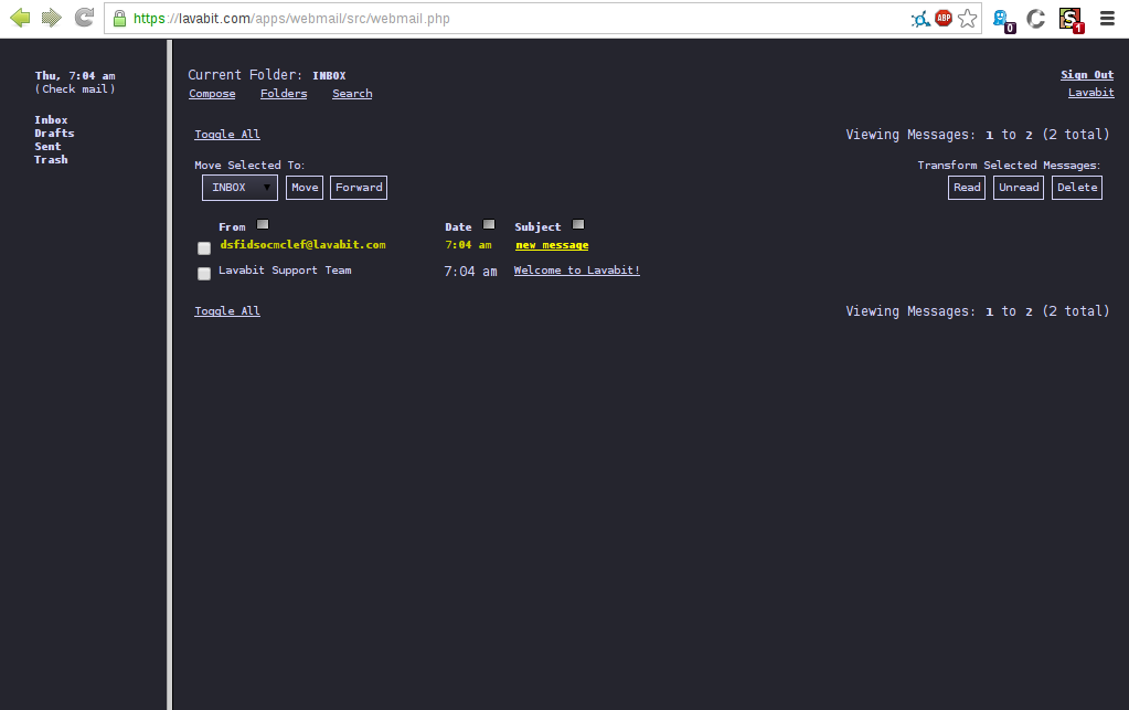 Lavabit dark minimal